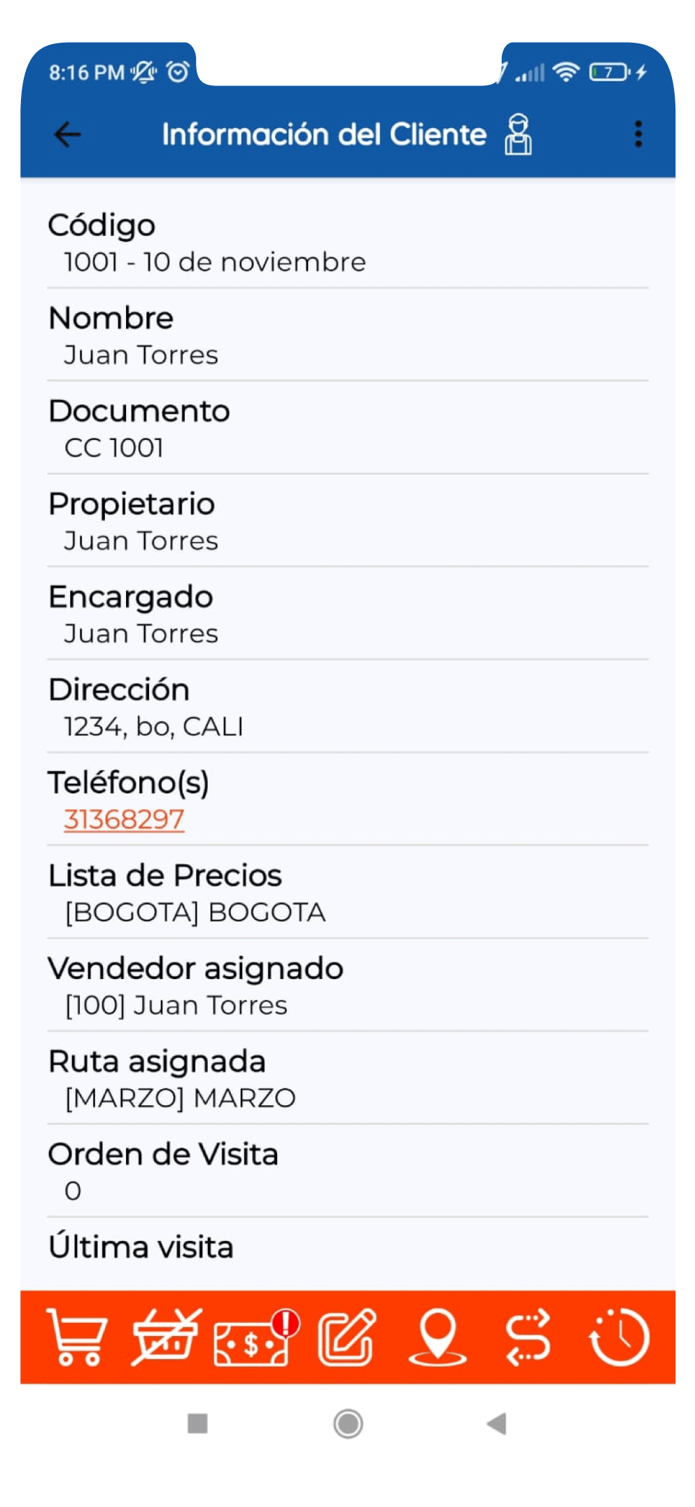 imagen 6 de la app tomapedidos